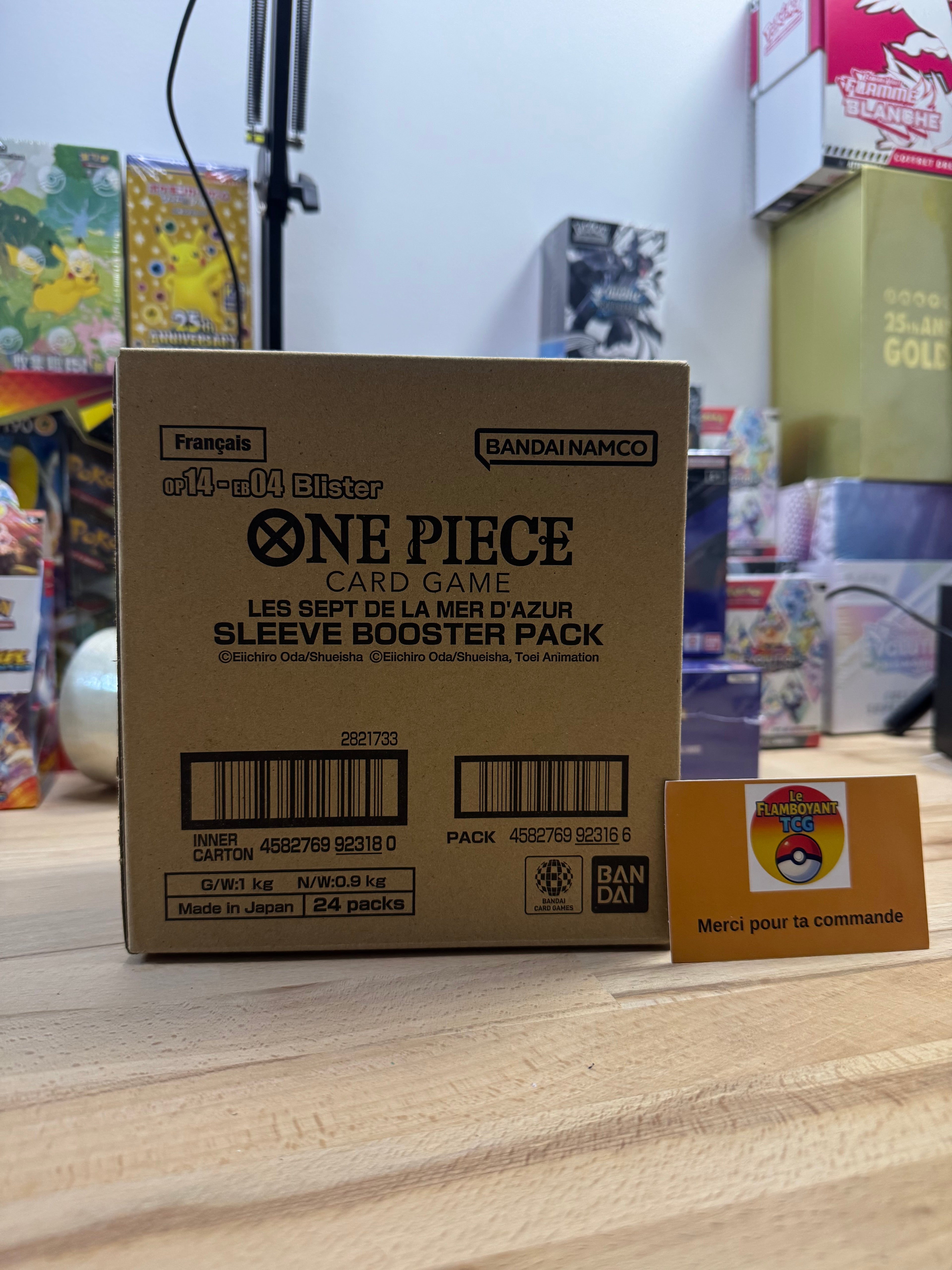 Carton de 24 boosters sous blister one pièce OP14-EB04 : Les Sept de la Mer d'Azur (scellé)