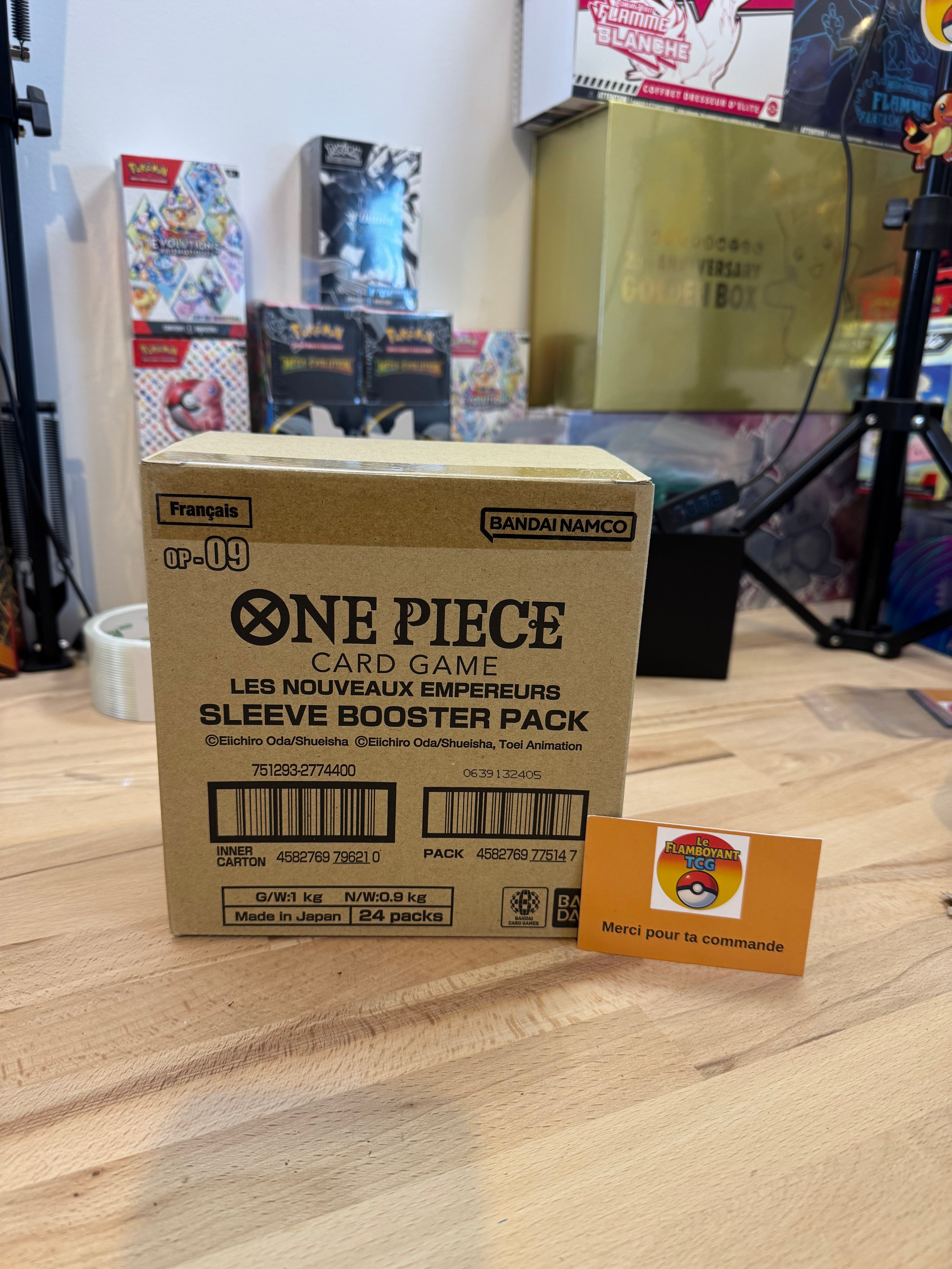 One Piece - case boosters blister Les Nouveaux Empereurs - OP09 - Boite de 24 boosters en français