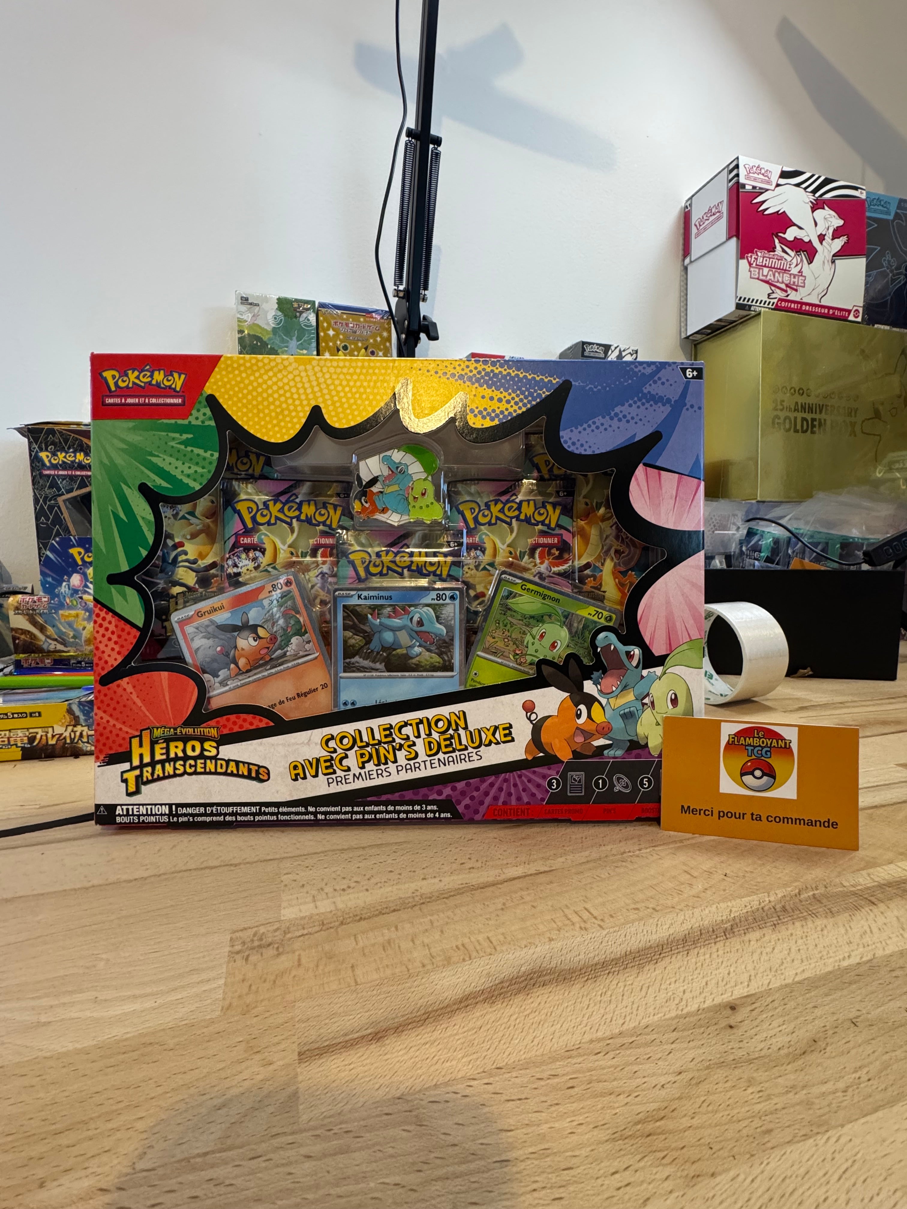 Coffret Deluxe Pin Collection - pokemon Héros Transcendants - ME2.5 - en français