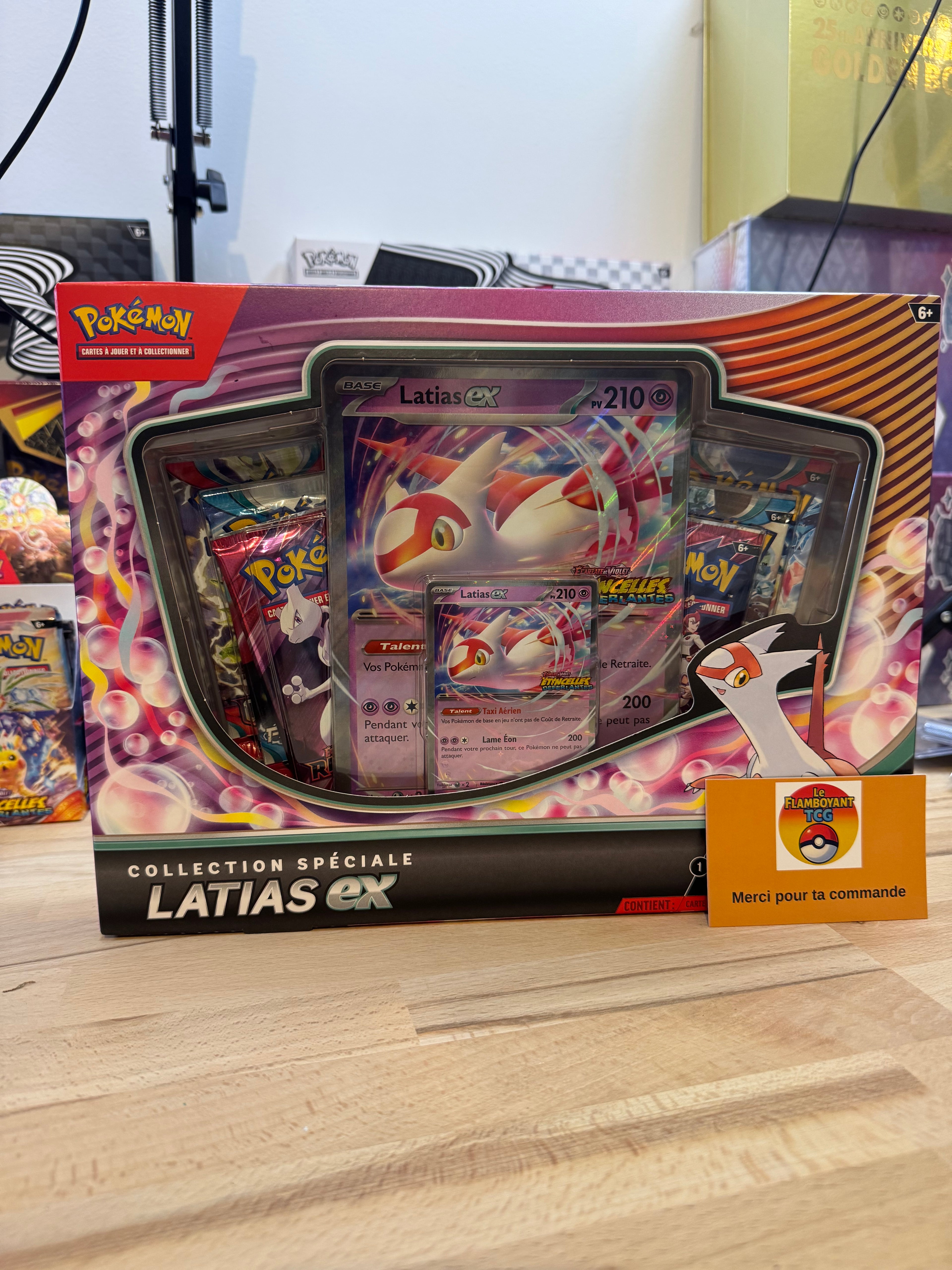 COFFRET 6 BOOSTERS POKÉMON SPÉCIAL LATIAS EX